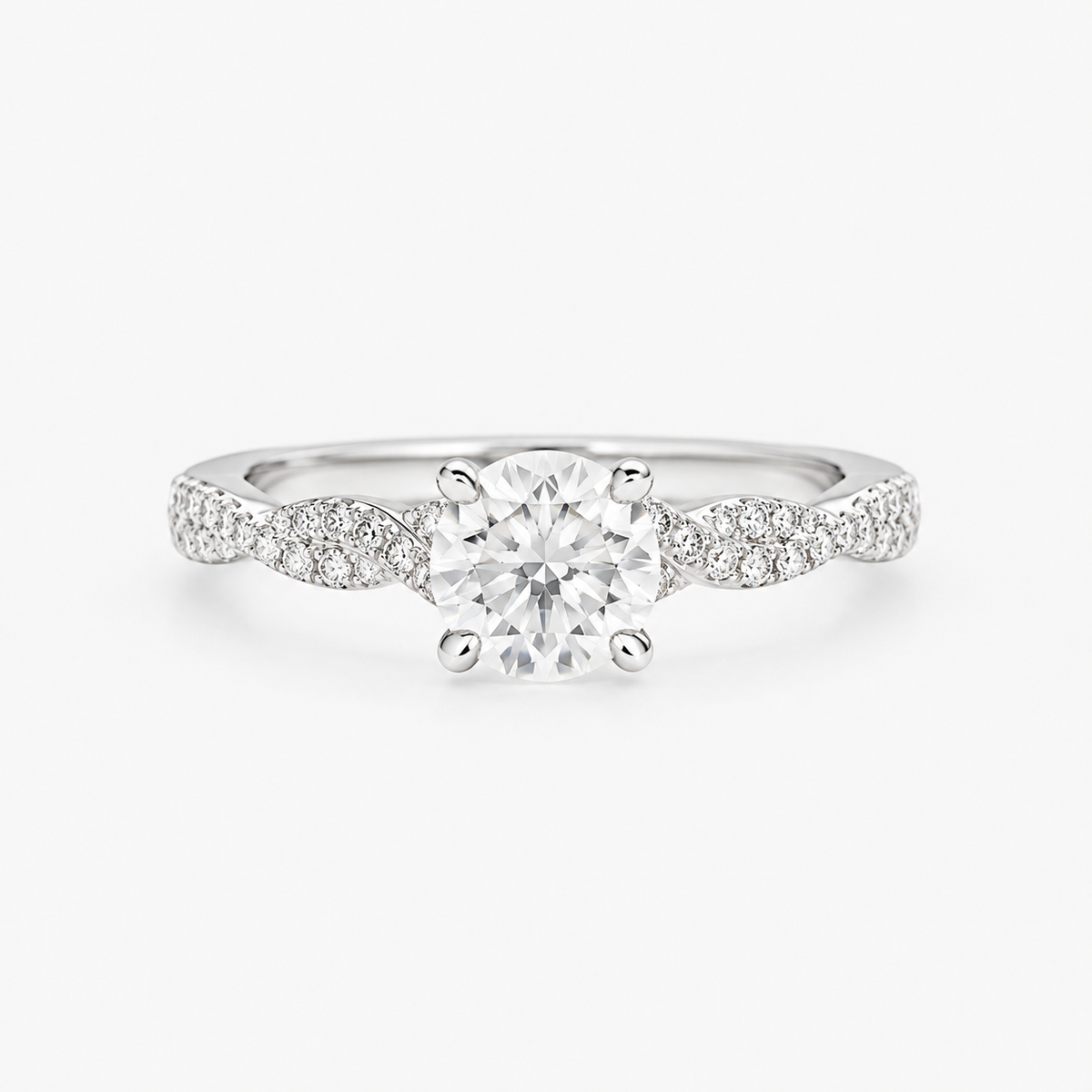 Anillo Eternity, Redondo 1.04 ct